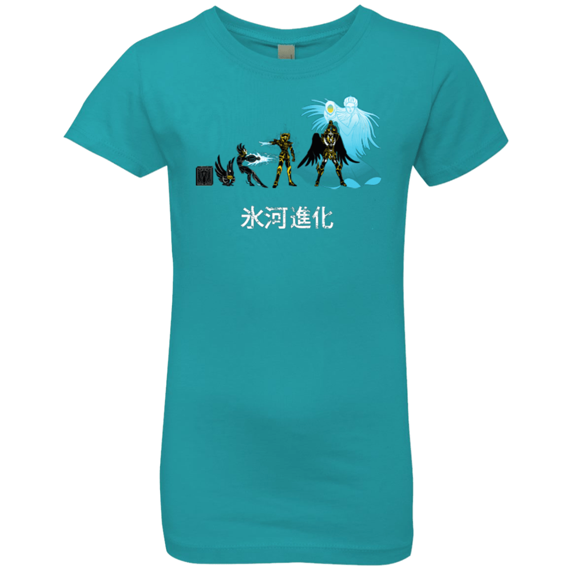 T-Shirts Tahiti Blue / YXS Hyoga Evolution Girls Premium T-Shirt