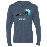 T-Shirts Indigo / X-Small Hyoga Evolution Triblend Long Sleeve Hoodie Tee