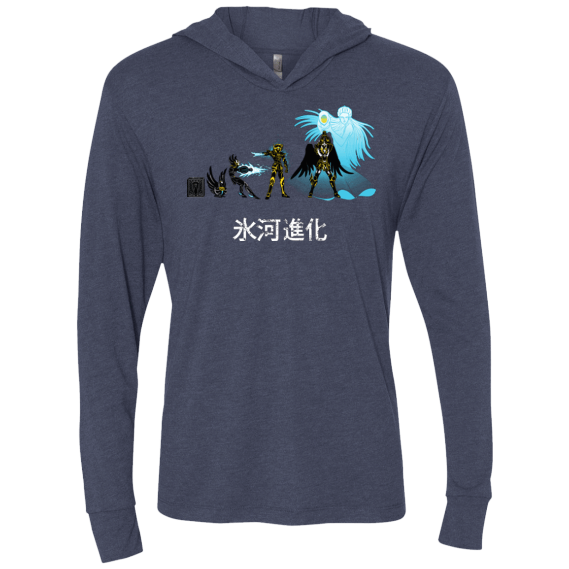 T-Shirts Vintage Navy / X-Small Hyoga Evolution Triblend Long Sleeve Hoodie Tee