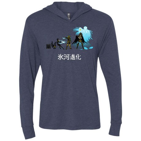 T-Shirts Vintage Navy / X-Small Hyoga Evolution Triblend Long Sleeve Hoodie Tee