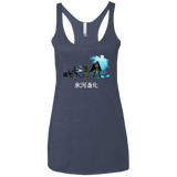 T-Shirts Vintage Navy / X-Small Hyoga Evolution Women's Triblend Racerback Tank