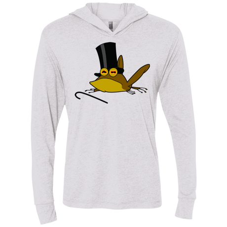 T-Shirts Heather White / X-Small Hypno froggy Triblend Long Sleeve Hoodie Tee