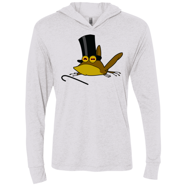 T-Shirts Heather White / X-Small Hypno froggy Triblend Long Sleeve Hoodie Tee