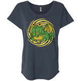 T-Shirts Vintage Navy / X-Small Hypnocthulhu Triblend Dolman Sleeve