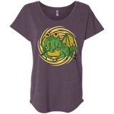 T-Shirts Vintage Purple / X-Small Hypnocthulhu Triblend Dolman Sleeve