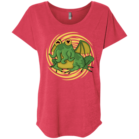 T-Shirts Vintage Red / X-Small Hypnocthulhu Triblend Dolman Sleeve