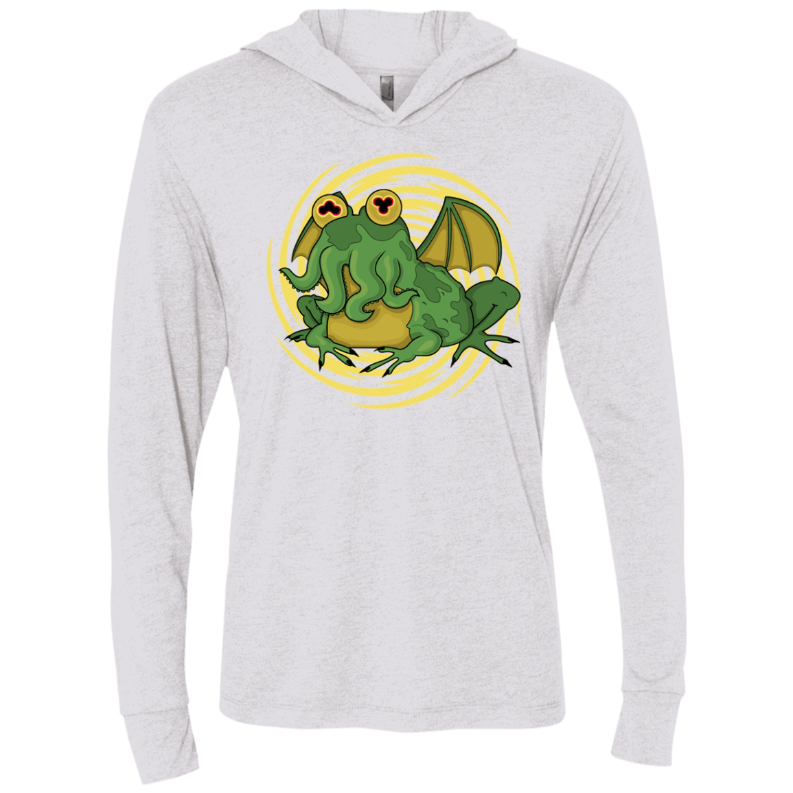 T-Shirts Heather White / X-Small Hypnocthulhu Triblend Long Sleeve Hoodie Tee