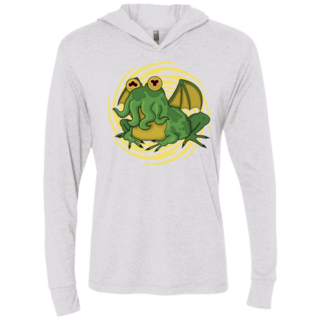 T-Shirts Heather White / X-Small Hypnocthulhu Triblend Long Sleeve Hoodie Tee