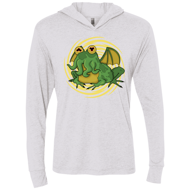 T-Shirts Heather White / X-Small Hypnocthulhu Triblend Long Sleeve Hoodie Tee