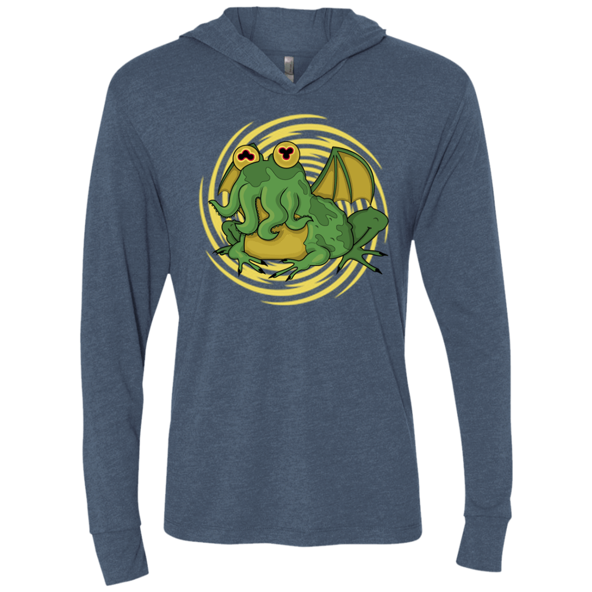 T-Shirts Indigo / X-Small Hypnocthulhu Triblend Long Sleeve Hoodie Tee