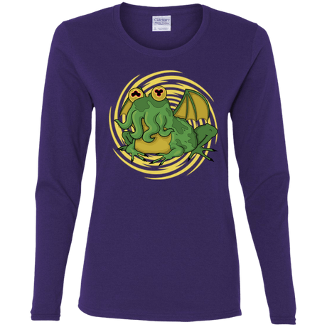 T-Shirts Purple / S Hypnocthulhu Women's Long Sleeve T-Shirt