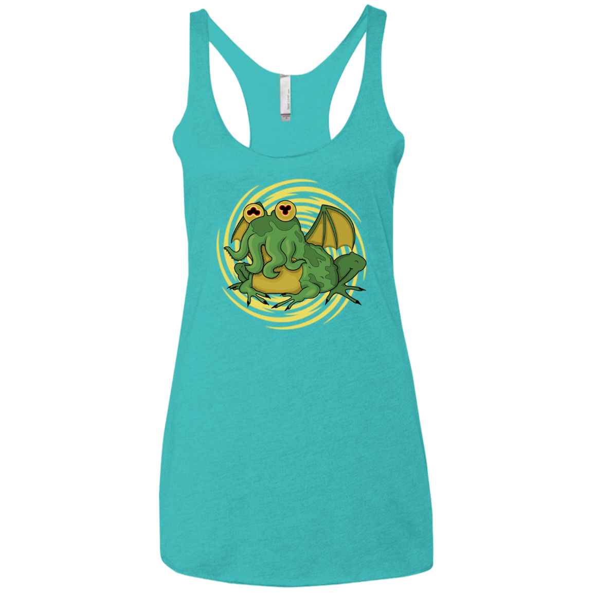 T-Shirts Tahiti Blue / X-Small Hypnocthulhu Women's Triblend Racerback Tank