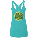 T-Shirts Tahiti Blue / X-Small Hypnocthulhu Women's Triblend Racerback Tank