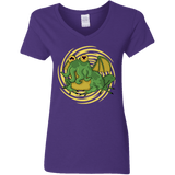 T-Shirts Purple / S Hypnocthulhu Women's V-Neck T-Shirt