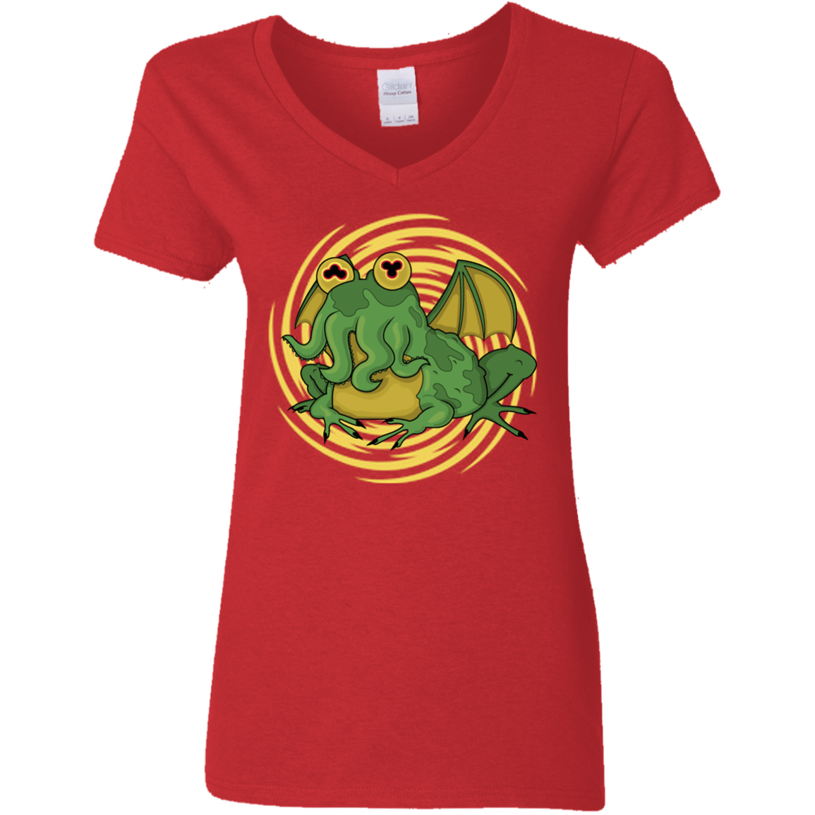 T-Shirts Red / S Hypnocthulhu Women's V-Neck T-Shirt