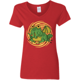 T-Shirts Red / S Hypnocthulhu Women's V-Neck T-Shirt