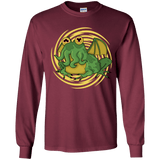 T-Shirts Maroon / YS Hypnocthulhu Youth Long Sleeve T-Shirt