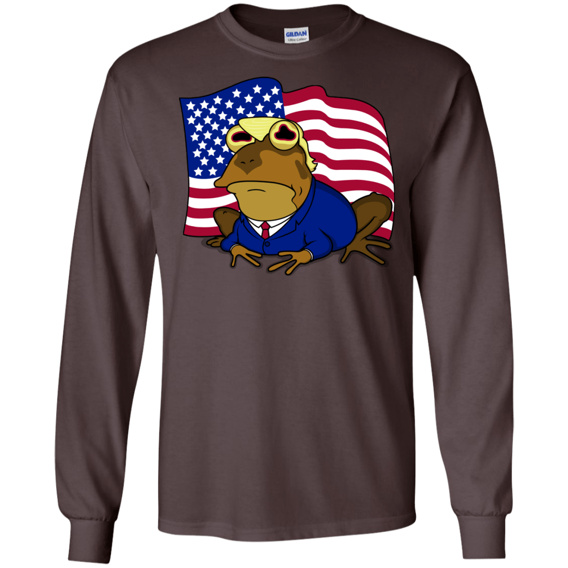 T-Shirts Dark Chocolate / S hypnotrump Men's Long Sleeve T-Shirt