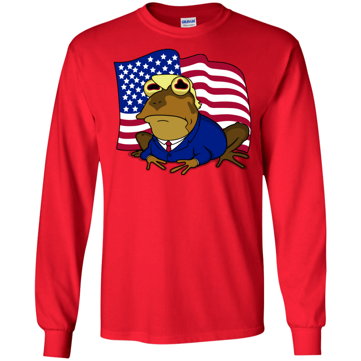 T-Shirts Red / S hypnotrump Men's Long Sleeve T-Shirt