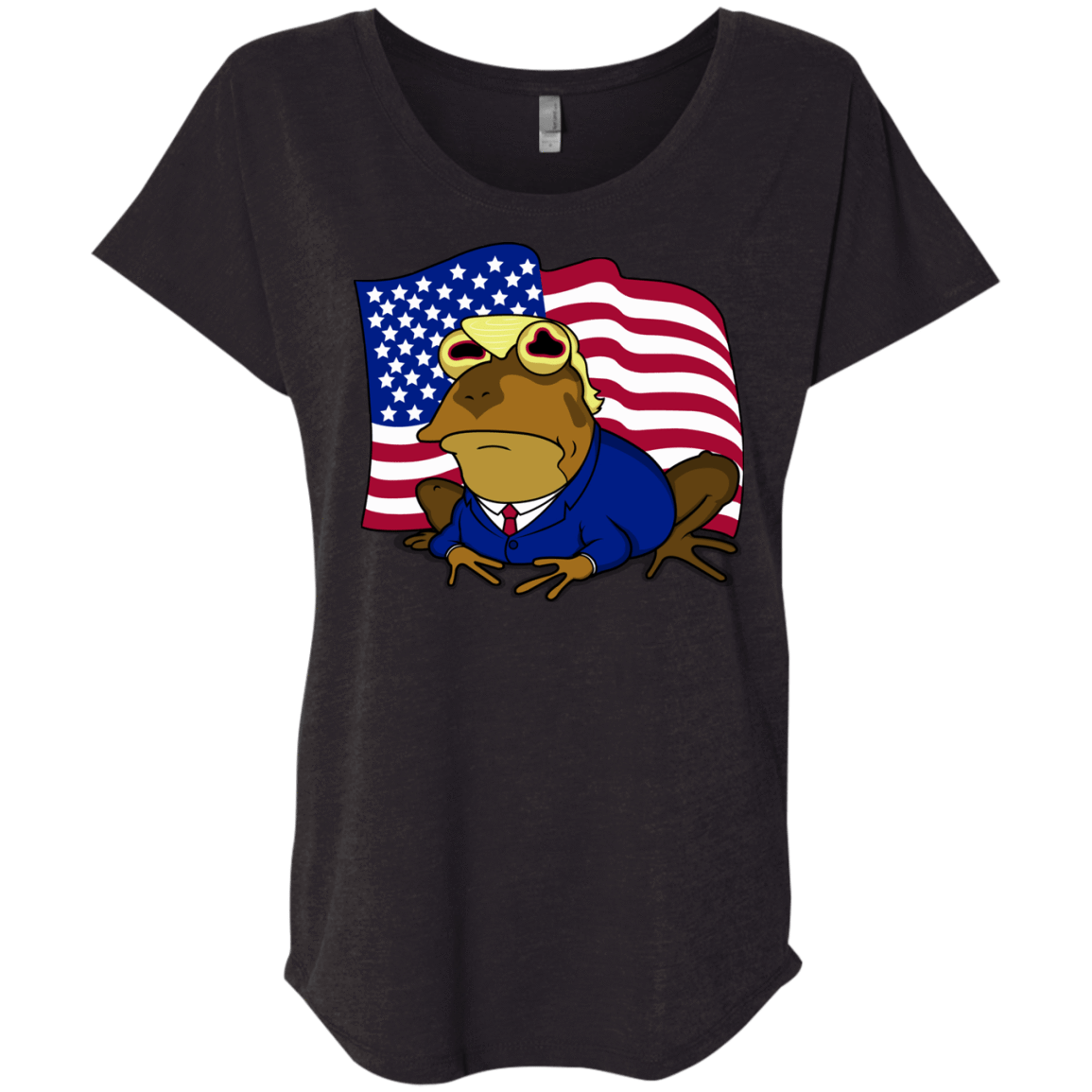 T-Shirts Vintage Black / X-Small hypnotrump Triblend Dolman Sleeve