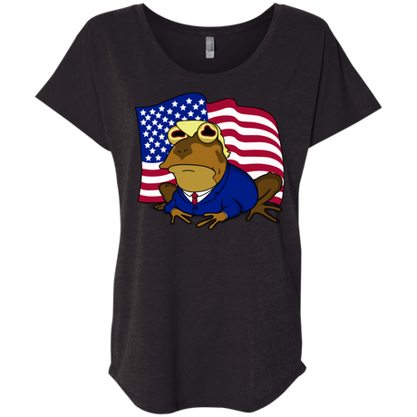 T-Shirts Vintage Black / X-Small hypnotrump Triblend Dolman Sleeve