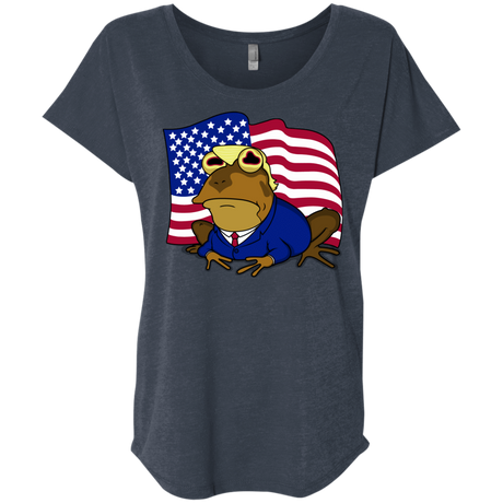 T-Shirts Vintage Navy / X-Small hypnotrump Triblend Dolman Sleeve