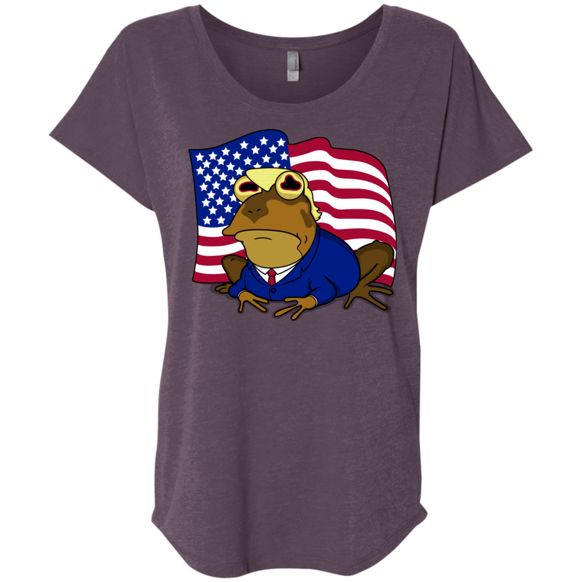 T-Shirts Vintage Purple / X-Small hypnotrump Triblend Dolman Sleeve