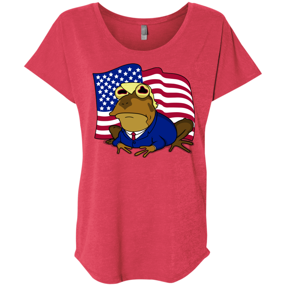 T-Shirts Vintage Red / X-Small hypnotrump Triblend Dolman Sleeve