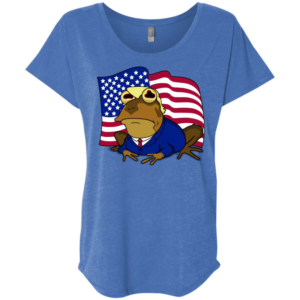 T-Shirts Vintage Royal / X-Small hypnotrump Triblend Dolman Sleeve