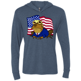 T-Shirts Indigo / X-Small hypnotrump Triblend Long Sleeve Hoodie Tee