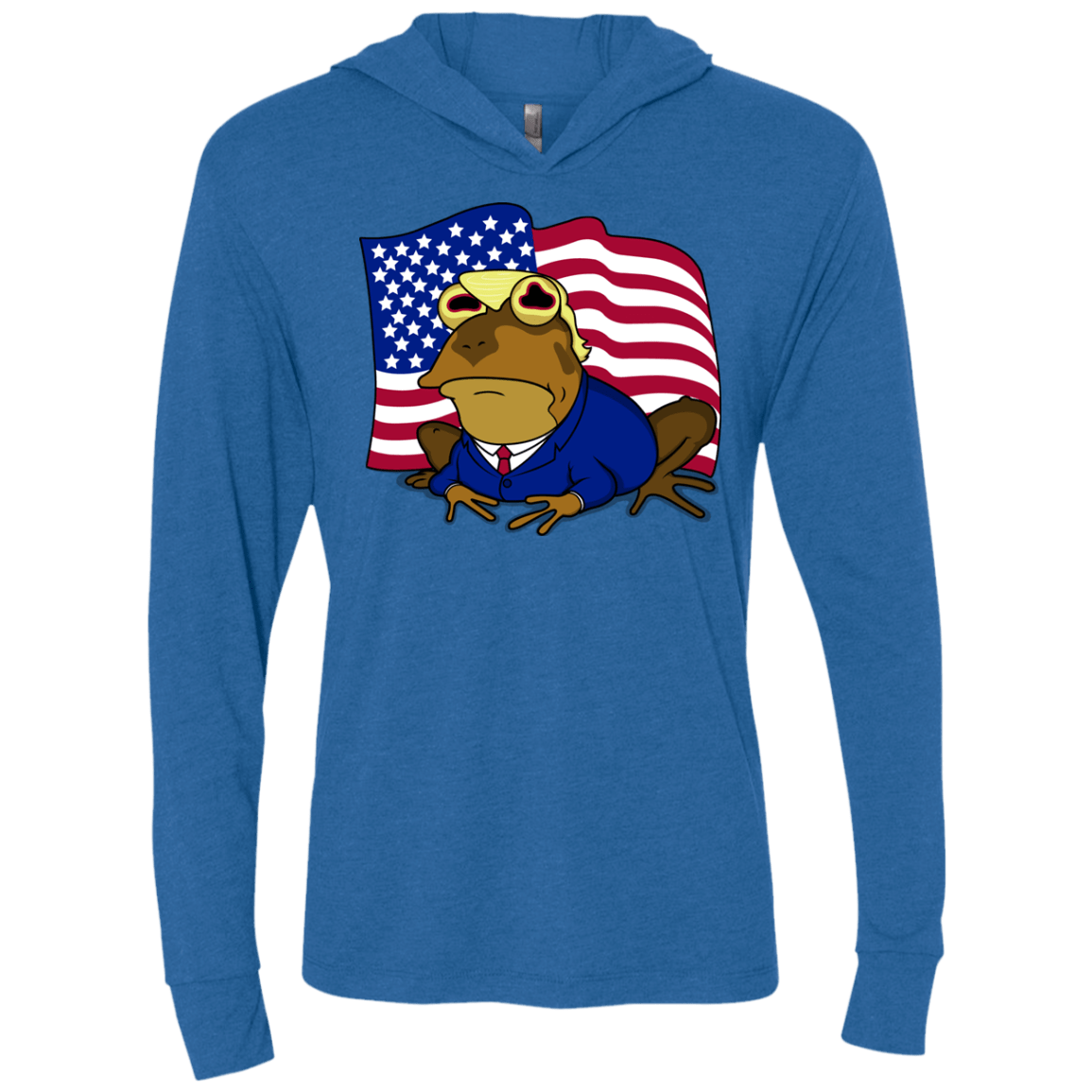 T-Shirts Vintage Royal / X-Small hypnotrump Triblend Long Sleeve Hoodie Tee