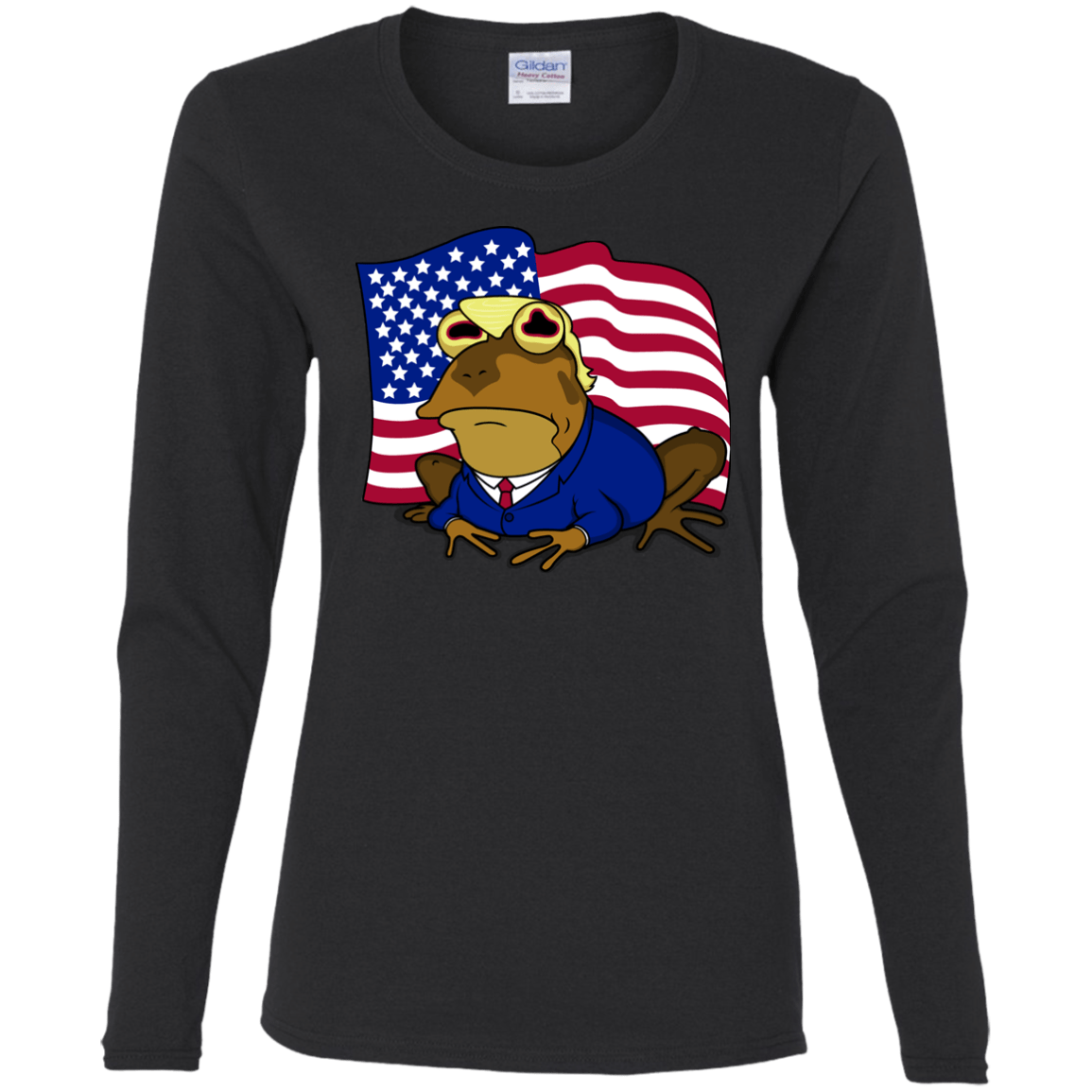 T-Shirts Black / S hypnotrump Women's Long Sleeve T-Shirt