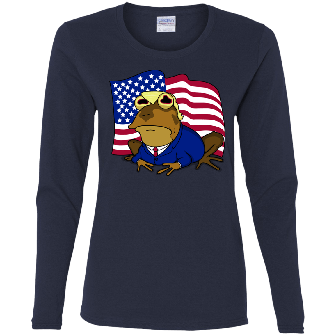 T-Shirts Navy / S hypnotrump Women's Long Sleeve T-Shirt