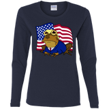 T-Shirts Navy / S hypnotrump Women's Long Sleeve T-Shirt