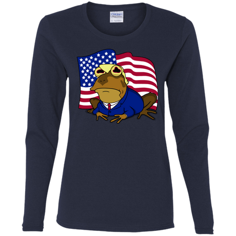 T-Shirts Navy / S hypnotrump Women's Long Sleeve T-Shirt