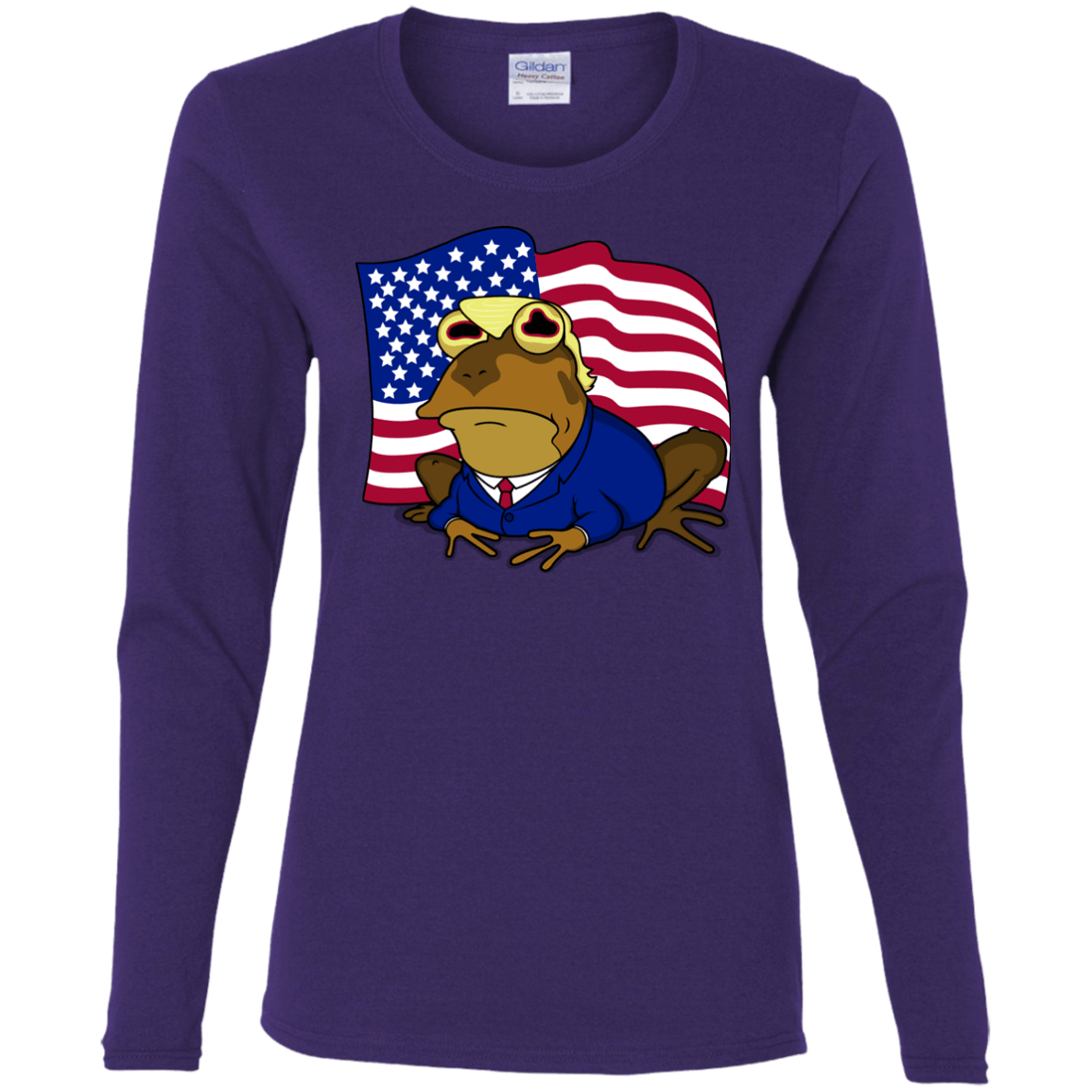 T-Shirts Purple / S hypnotrump Women's Long Sleeve T-Shirt