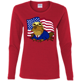 T-Shirts Red / S hypnotrump Women's Long Sleeve T-Shirt