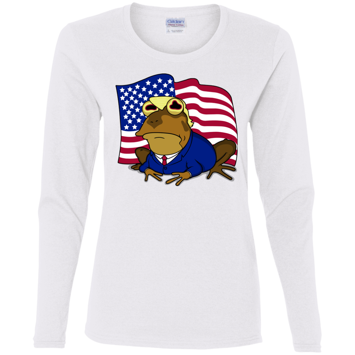 T-Shirts White / S hypnotrump Women's Long Sleeve T-Shirt