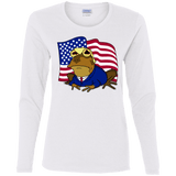 T-Shirts White / S hypnotrump Women's Long Sleeve T-Shirt