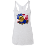 T-Shirts Heather White / X-Small hypnotrump Women's Triblend Racerback Tank