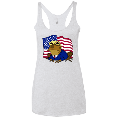 T-Shirts Heather White / X-Small hypnotrump Women's Triblend Racerback Tank