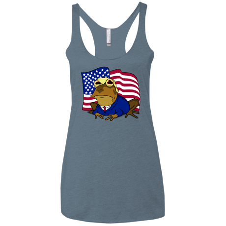 T-Shirts Indigo / X-Small hypnotrump Women's Triblend Racerback Tank
