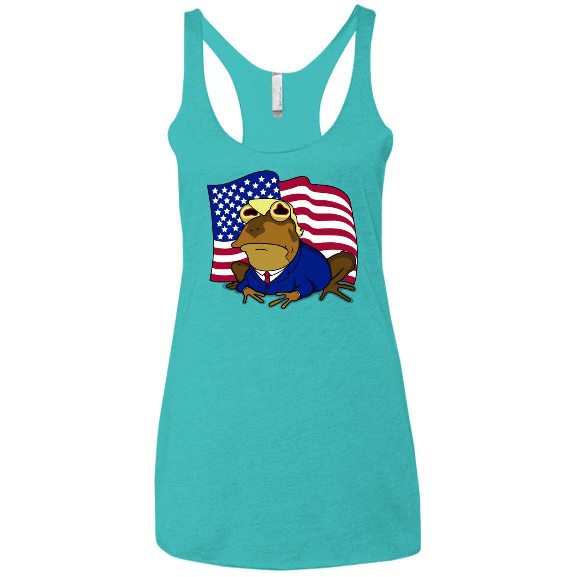 T-Shirts Tahiti Blue / X-Small hypnotrump Women's Triblend Racerback Tank