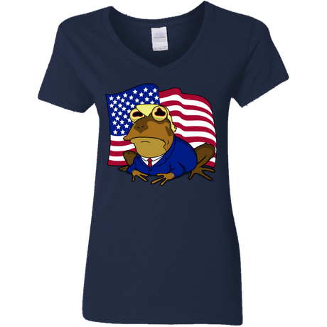 T-Shirts Navy / S hypnotrump Women's V-Neck T-Shirt