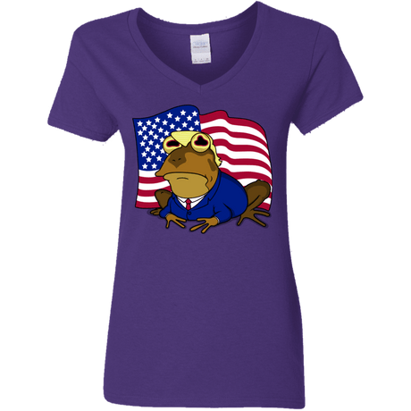 T-Shirts Purple / S hypnotrump Women's V-Neck T-Shirt