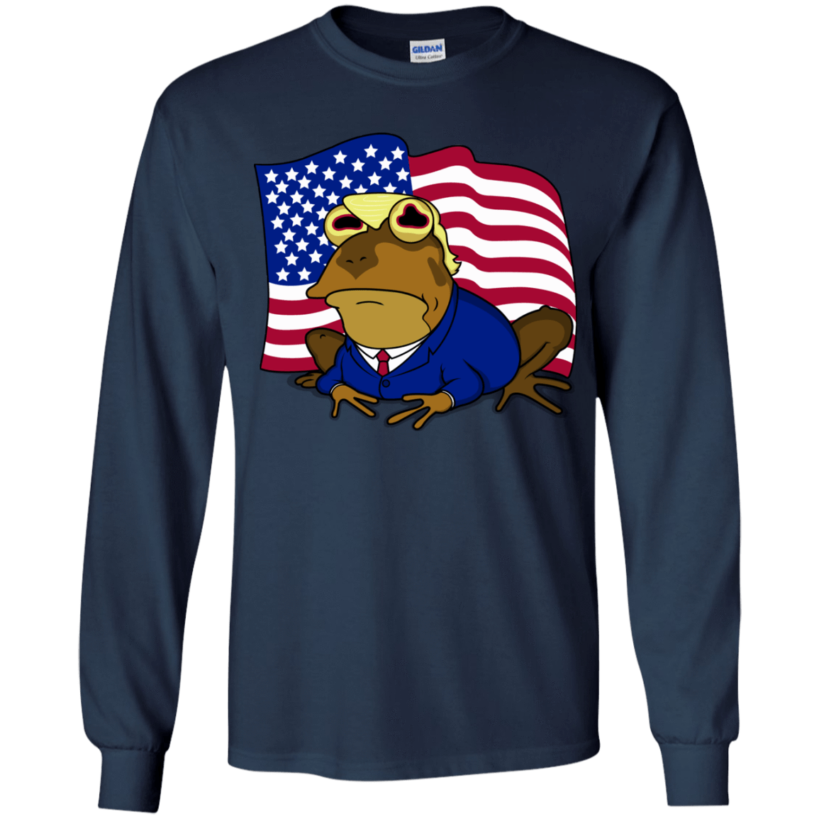 T-Shirts Navy / YS hypnotrump Youth Long Sleeve T-Shirt