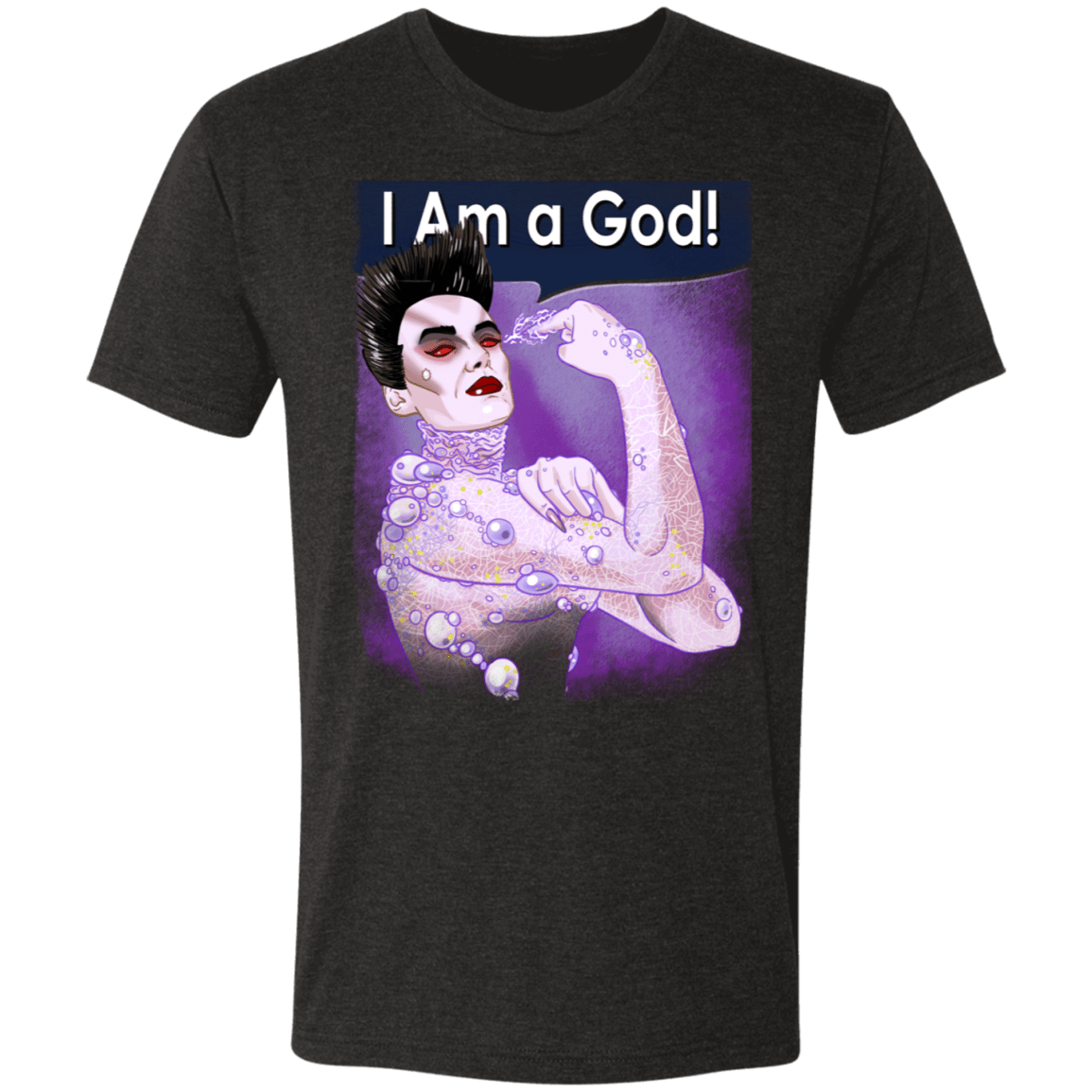 T-Shirts Vintage Black / S I am a God Men's Triblend T-Shirt