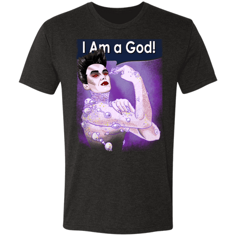T-Shirts Vintage Black / S I am a God Men's Triblend T-Shirt