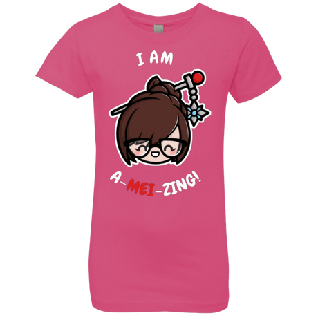 T-Shirts Hot Pink / YXS I Am A Mei Zing Girls Premium T-Shirt