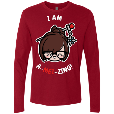 T-Shirts Cardinal / Small I Am A Mei Zing Men's Premium Long Sleeve